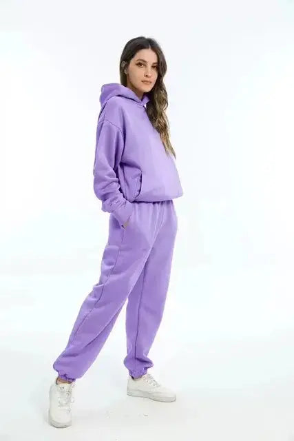 Dames Sportset Hoodie en Joggingbroek Comfortabel Zacht