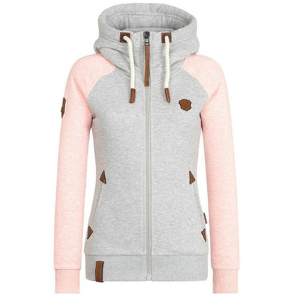 Johanna | Fleece Joggingpak Met Kap en Rits