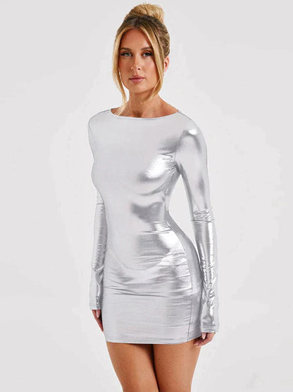 Kinderjurk Glitter Mini Feestjurk Metallische Glans