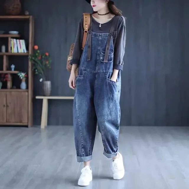 Vrouwen Jumpsuit Retro Denim Overall - StudioMarella