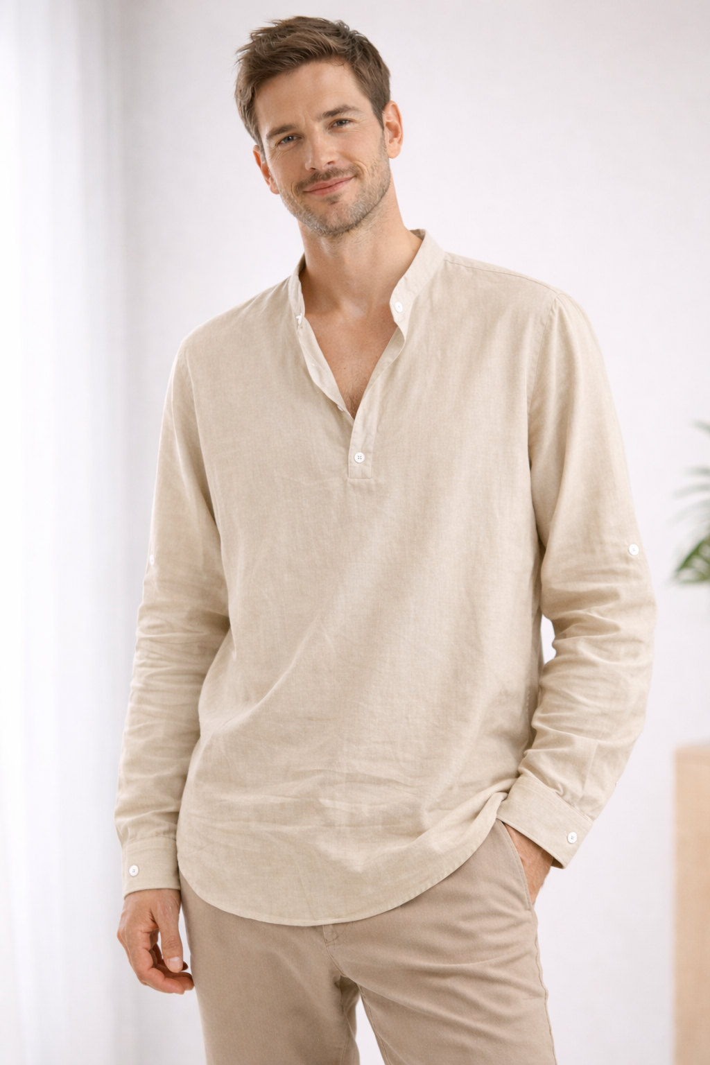 Herenshirt Lange Mouw Casual Stijl - StudioMarella