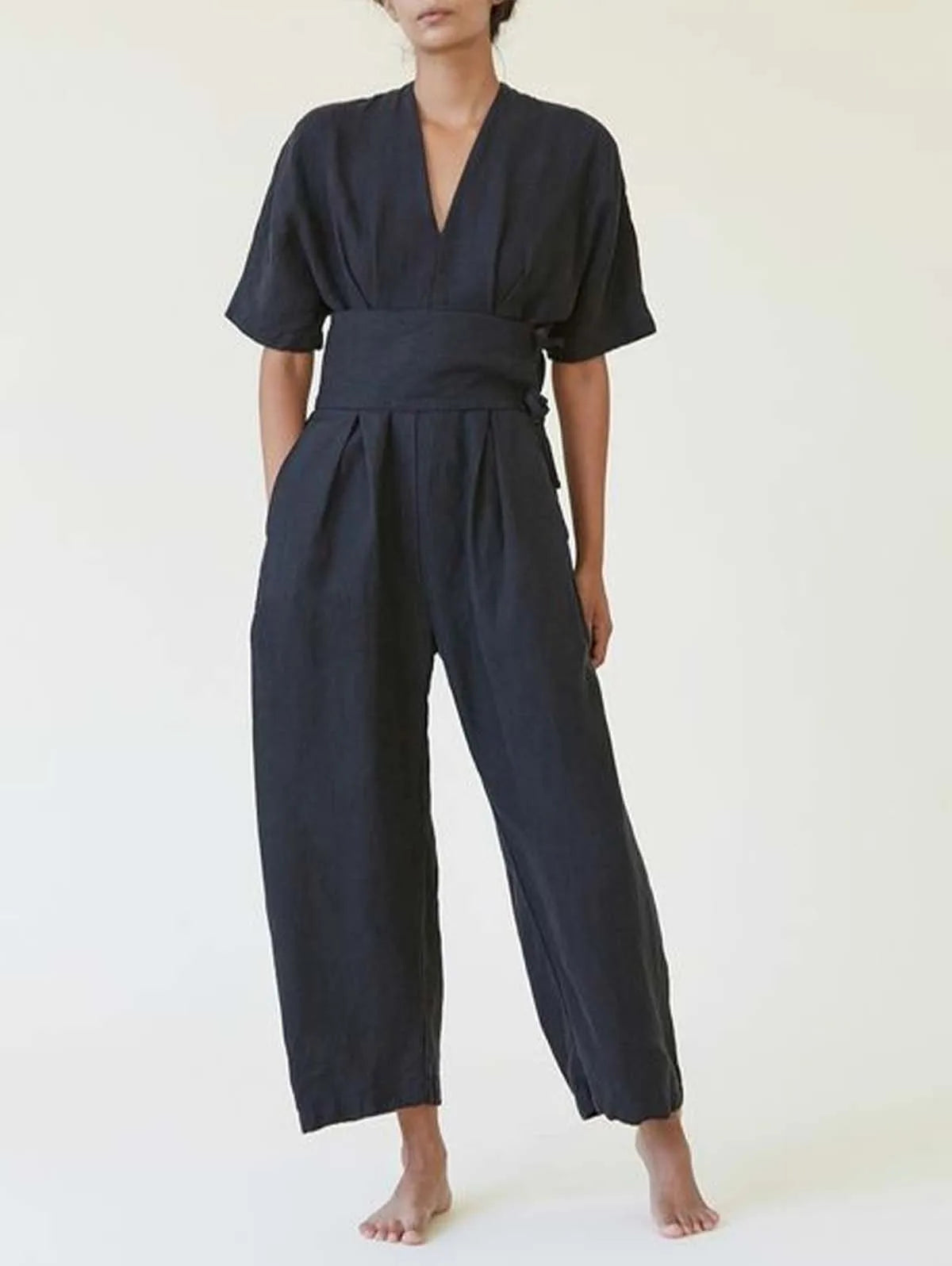 Zomerse Jumpsuit Vrouw Vintage Stijl Boho Chic