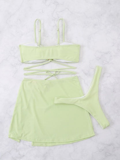 Elegante Bikini Set van 3 Delen voor Vrouw