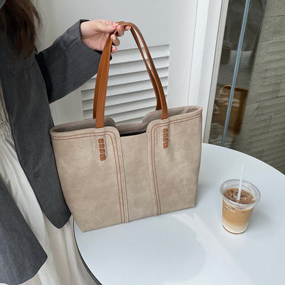 Dames Schoudertas Groot Leer Elegant Timeless Stijl