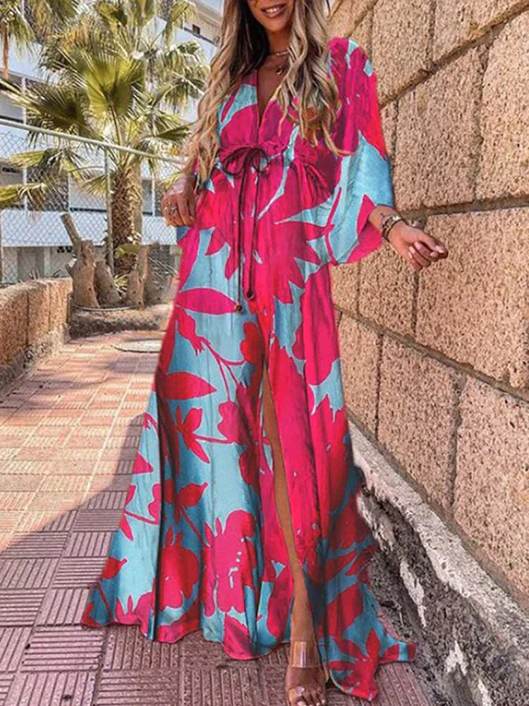 Kleurrijke Maxi Jurk Zomer | Lange Jurk Dames 3
