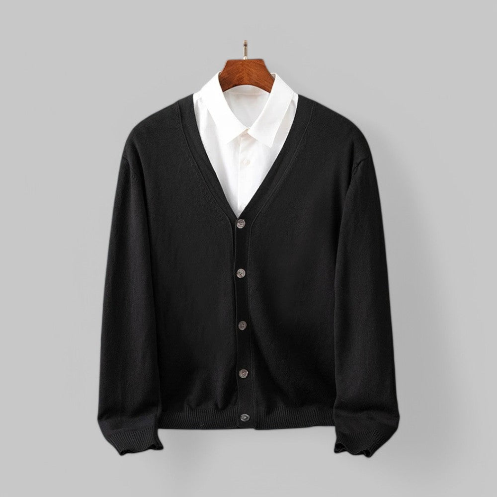 Elegante Herencardigan met V-hals
