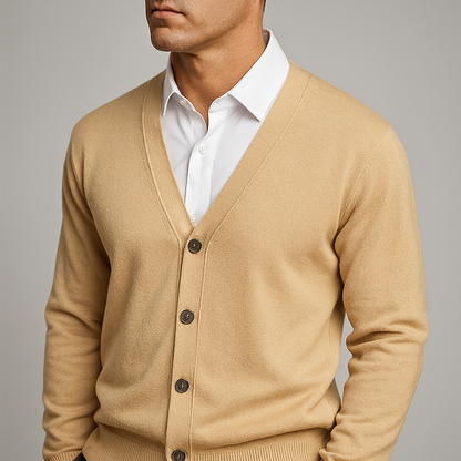 Elegante Herencardigan met V-hals