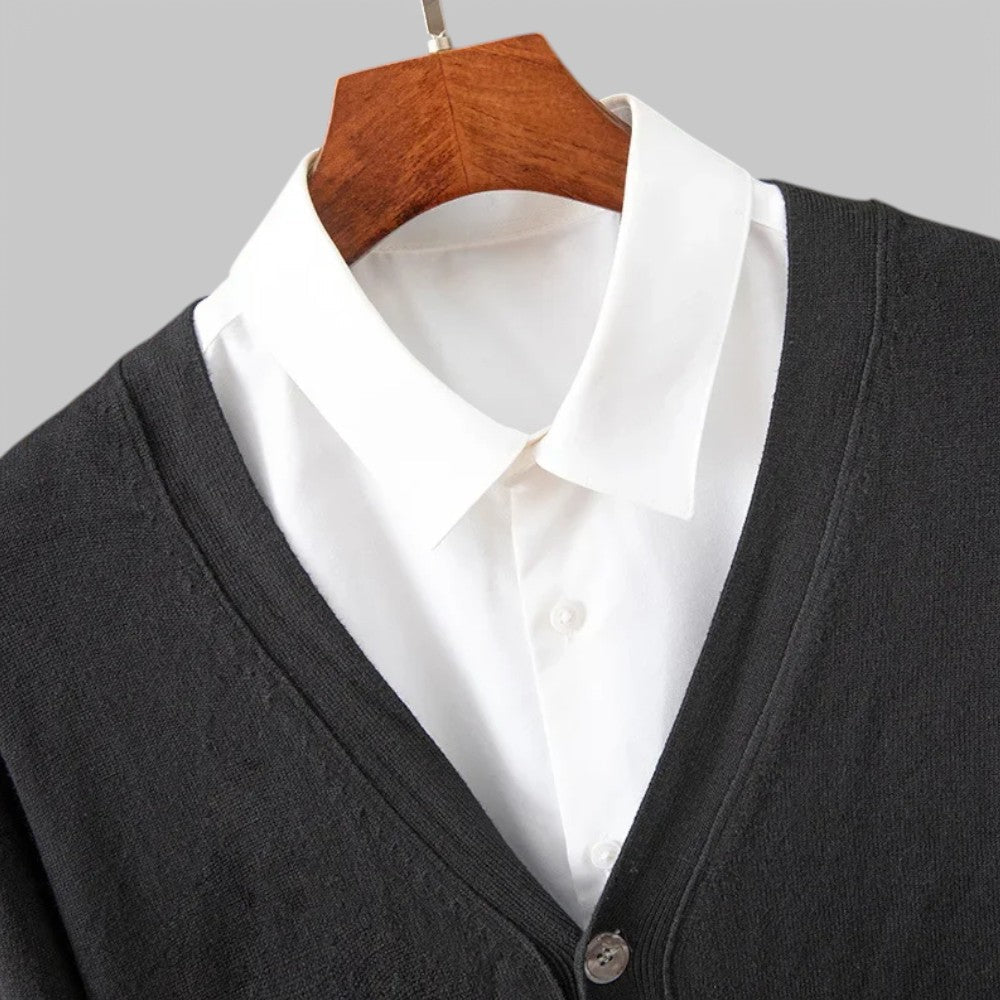Elegante Herencardigan met V-hals