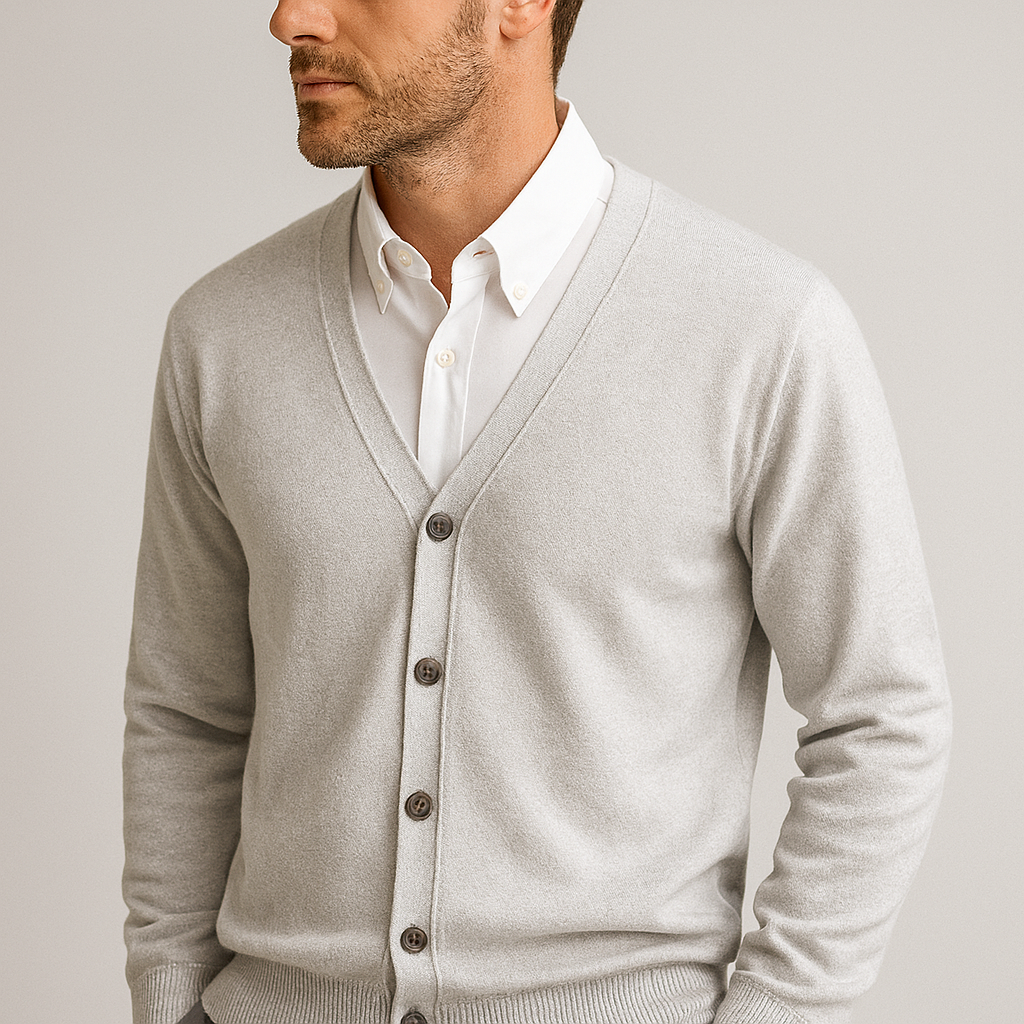 Elegante Herencardigan met V-hals