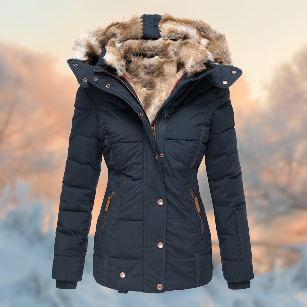 Damesjas Warm Gewatteerd Fleece voor Winter