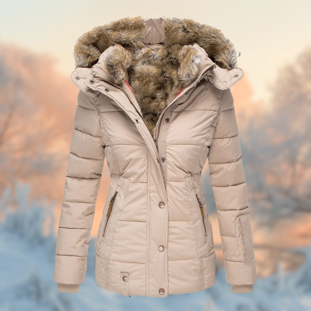 Damesjas Warm Gewatteerd Fleece voor Winter - StudioMarella