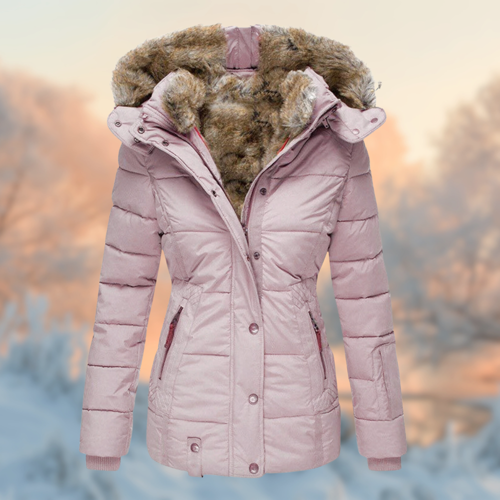 Damesjas Warm Gewatteerd Fleece voor Winter