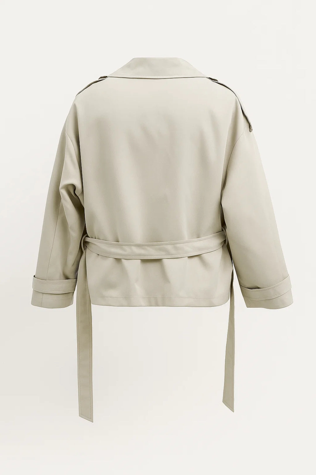 Dames Jas Oversized Trenchcoat met Grote Kraag Casual Stijl