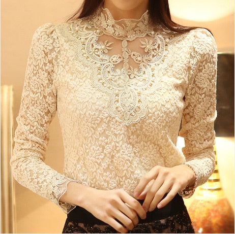 Elegante Blouse Lange Mouwen voor Vrouw