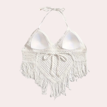 Haakwerk Zomertop Open Rug Zomerjurk Dame