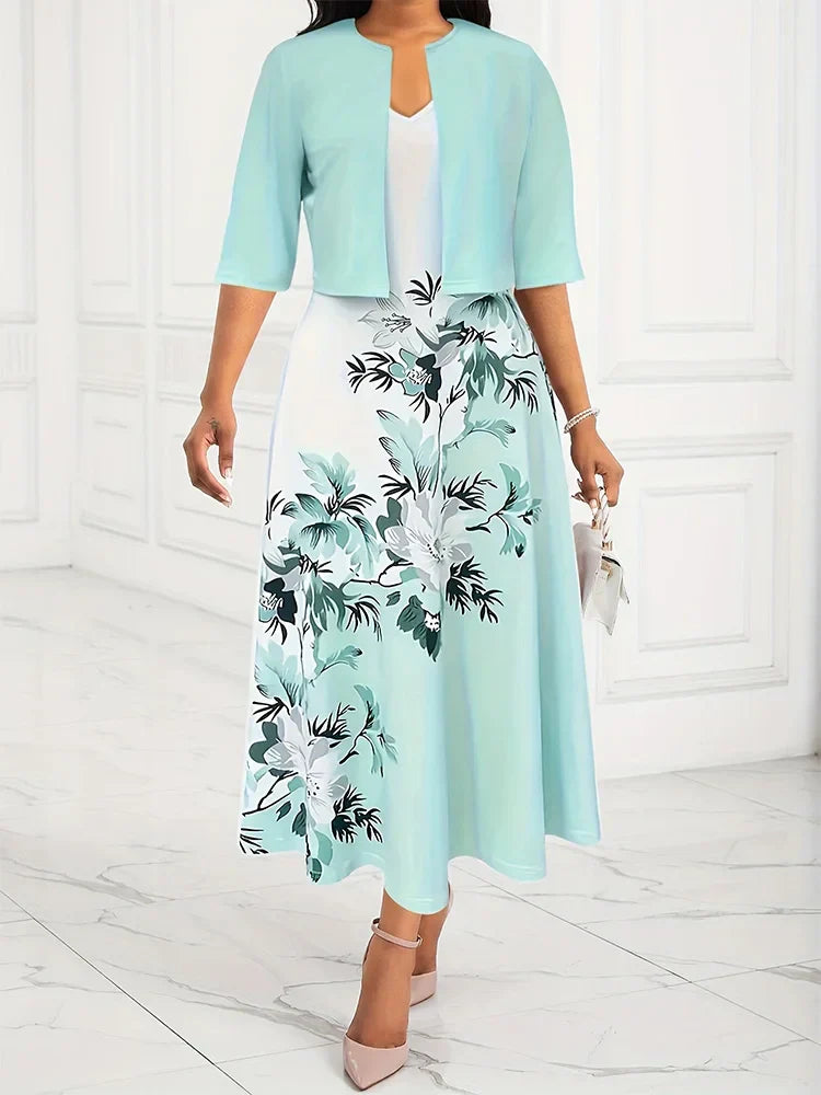 Elegante Maxi Jurk Set voor Vrouw