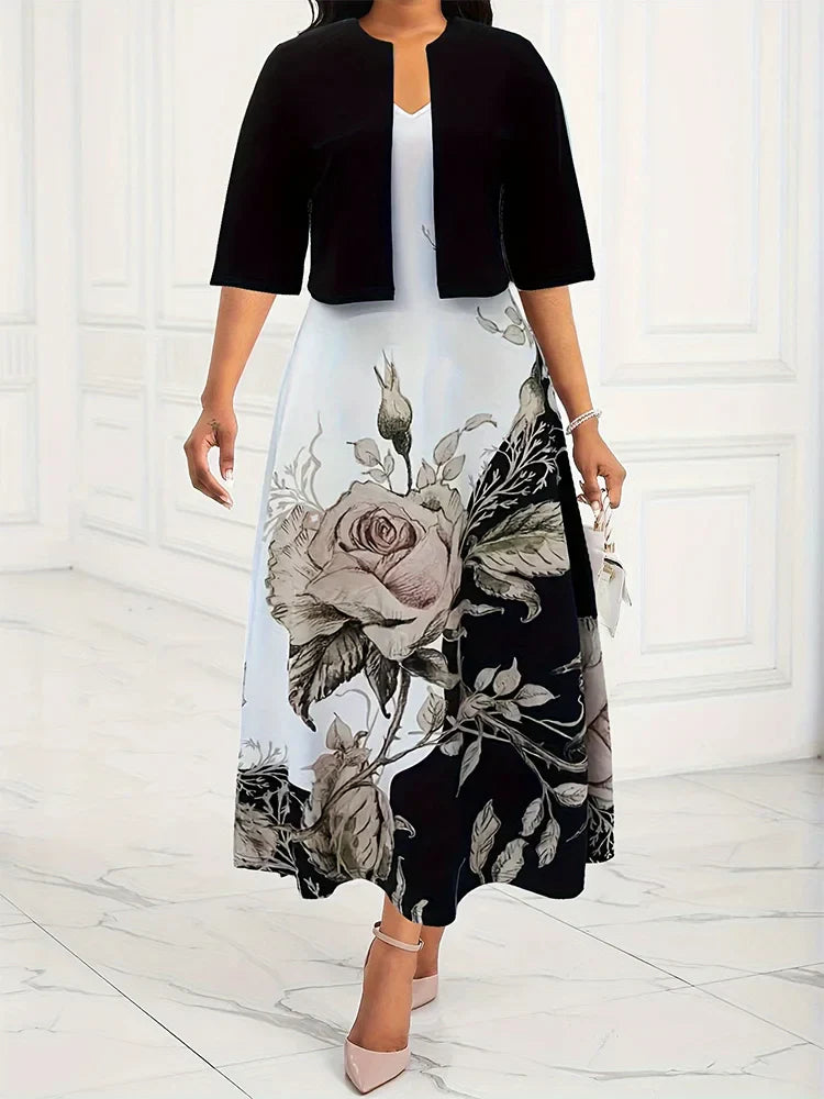 Elegante Maxi Jurk Set voor Vrouw