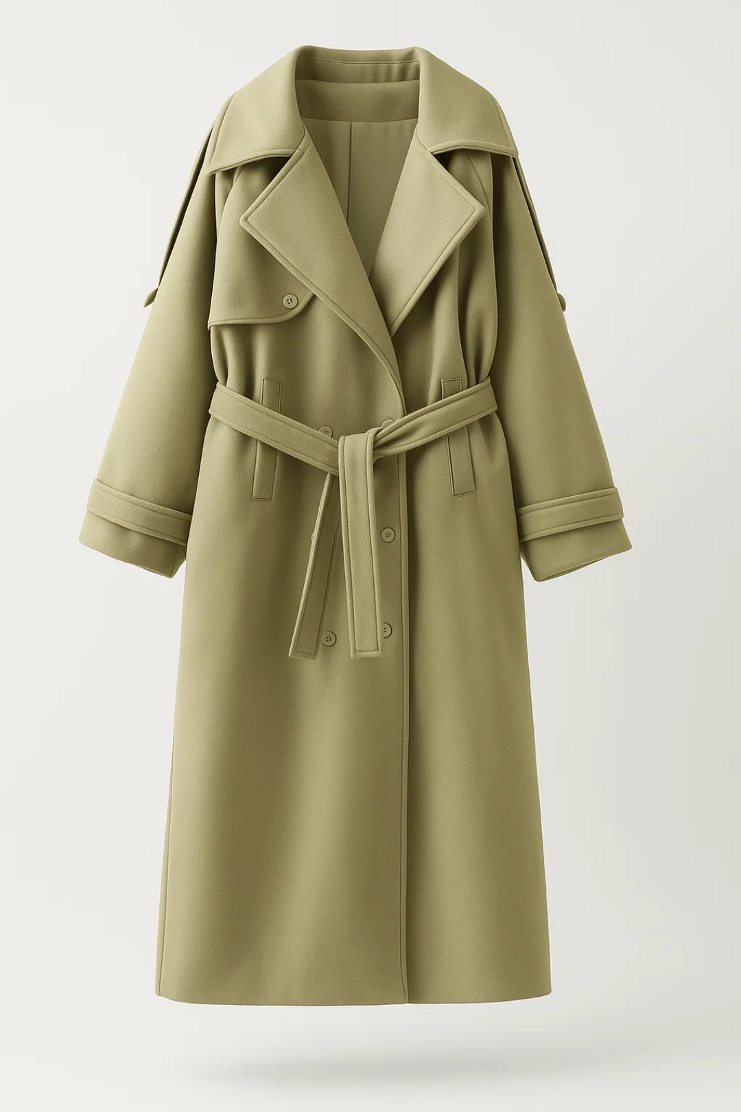 Dames Trenchcoat Lange Oversized met Ceintuur - StudioMarella