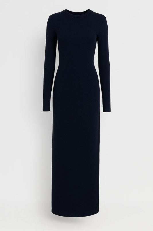 Lange Maxi Jurk Dames Elegante Ronde Hals - StudioMarella