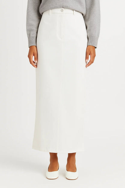 Dames Rok Rechte Snit Hoge Taille Elegant Chique - StudioMarella