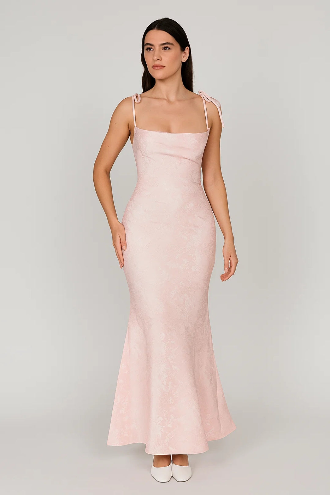 Jurk Dames Maxi Figuurlijk met Strikbandjes en Leuke Print
