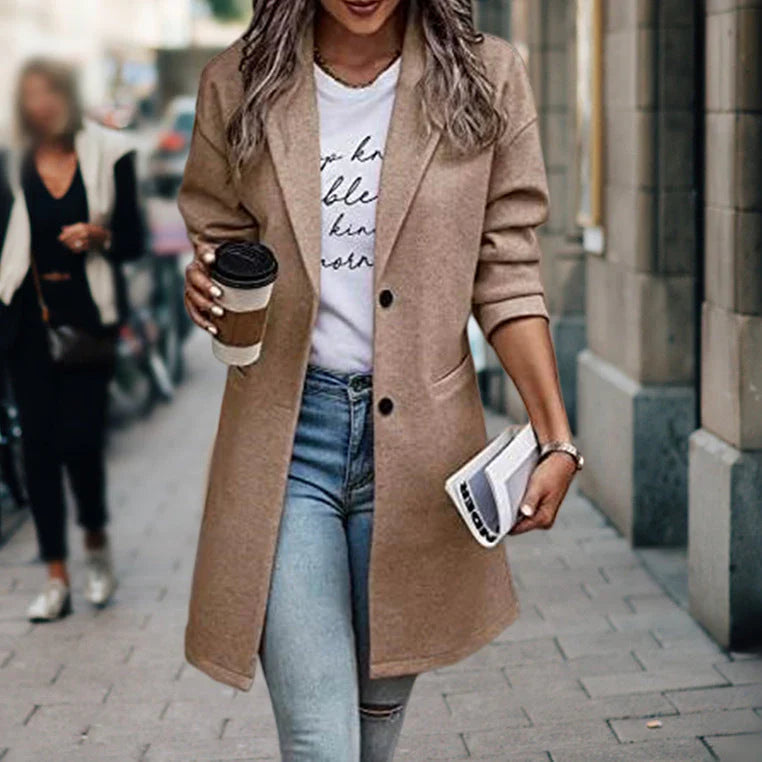 Dames Blazer Elegant Lang Model voor Vrouw - StudioMarella