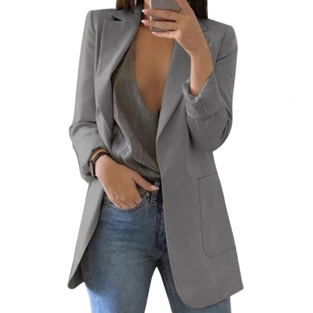 Damesblazer Lang Model Elegante Stijl