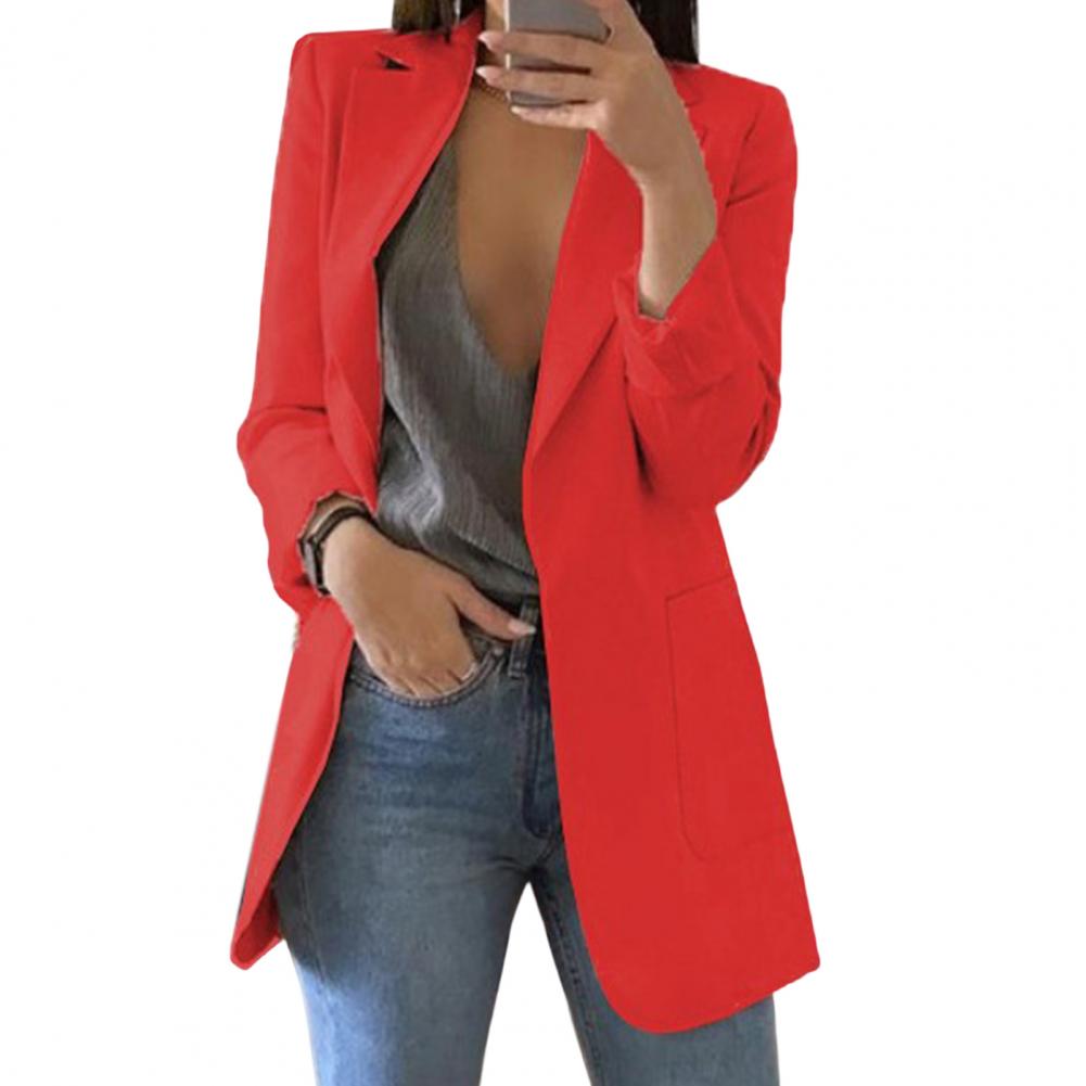 Dames Blazer Lang Model Elegant en Comfortabel