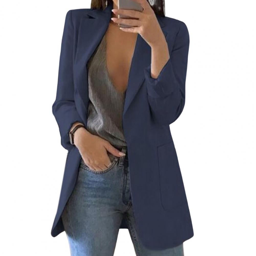 Damesblazer Lang Model Elegante Stijl