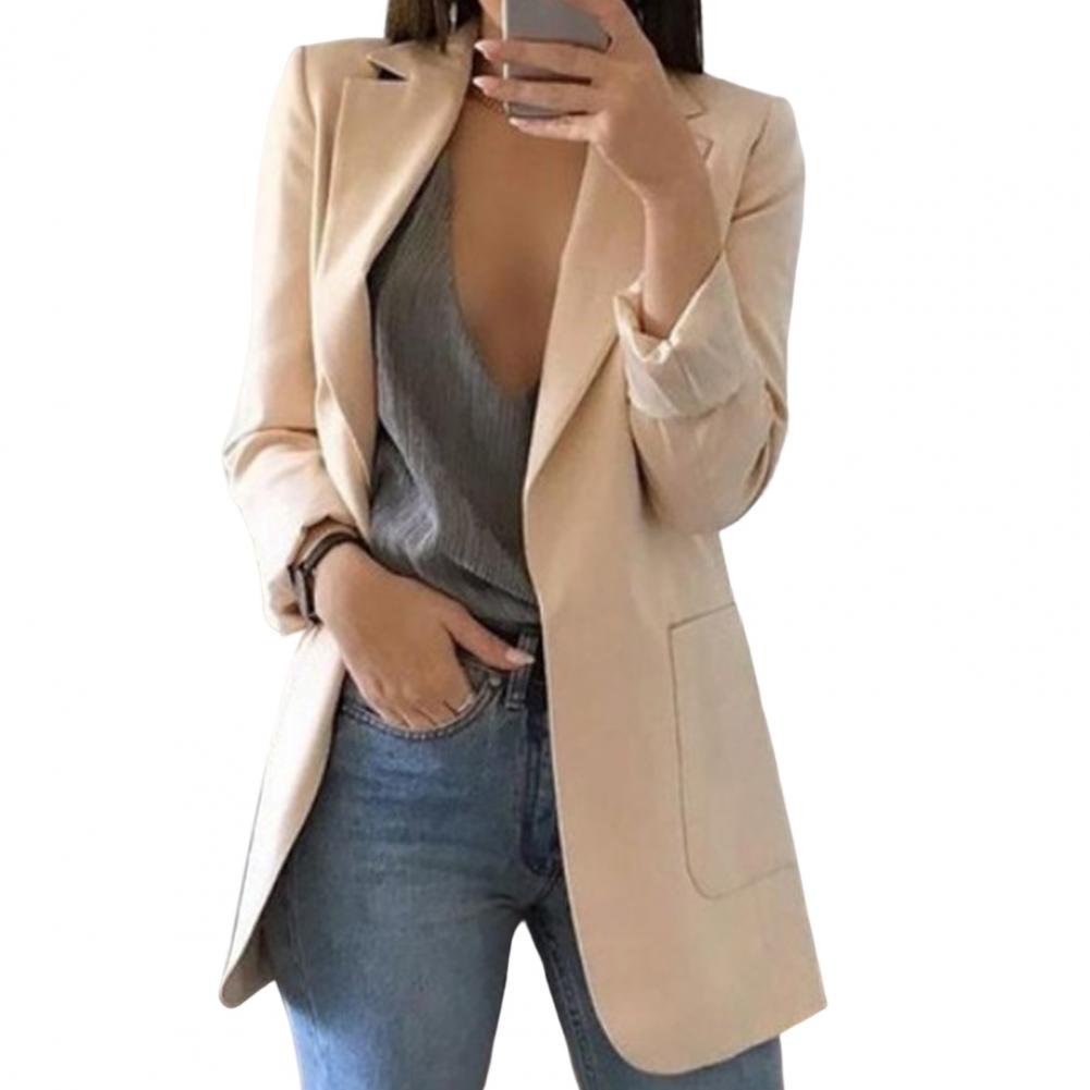 Damesblazer Lang Model Elegante Stijl