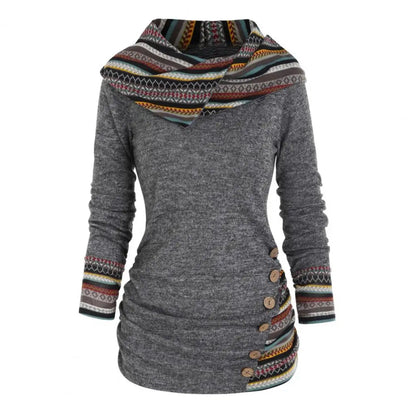 Chic Felpa met Kap voor Dames