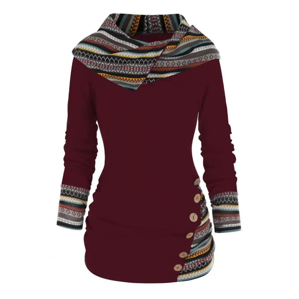 Chic Felpa met Kap voor Dames