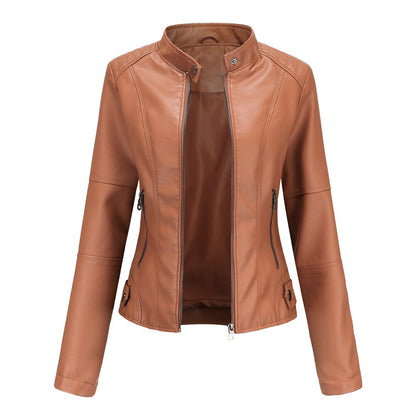 Dames Bikerjack – Kunstleer Jas Slim Fit Modern Design