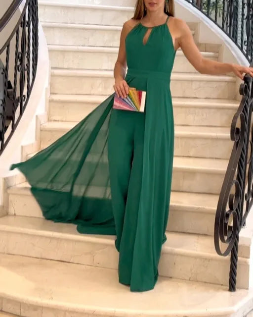 Lente Jumpsuit Asymmetrisch Elegant Design