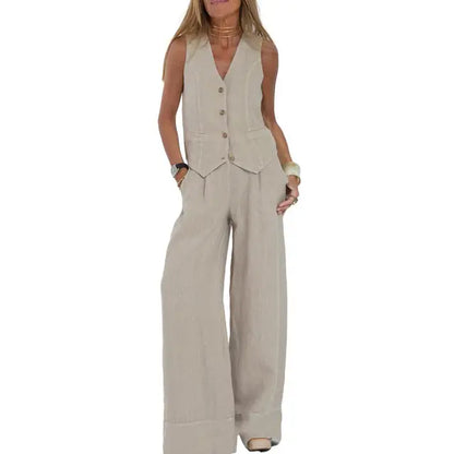 Chique Vest en Broek Set voor Vrouw