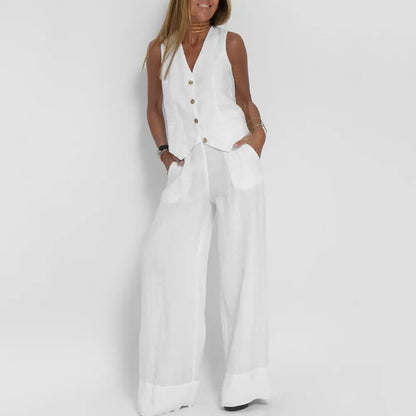 Chique Vest en Broek Set voor Vrouw