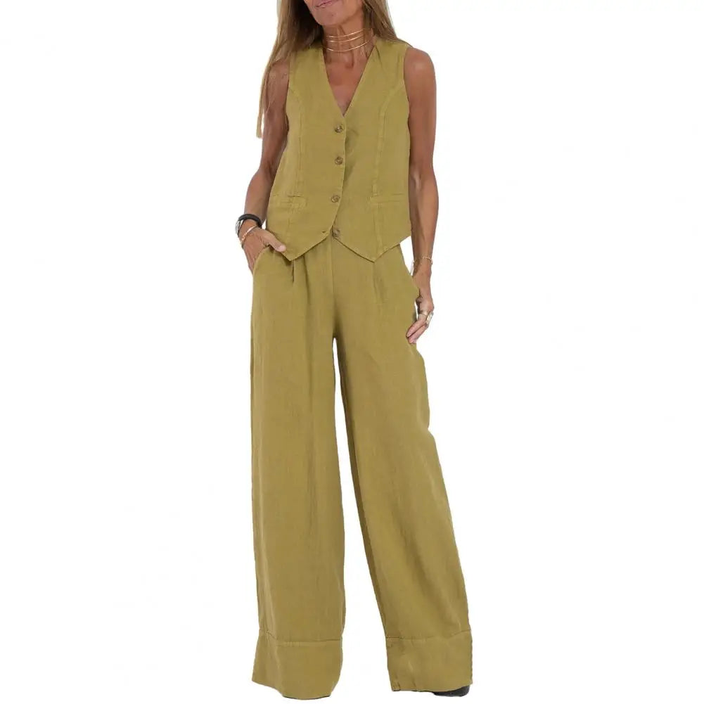Chique Vest en Broek Set voor Vrouw