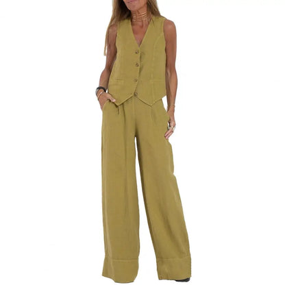 Chique Vest en Broek Set voor Vrouw