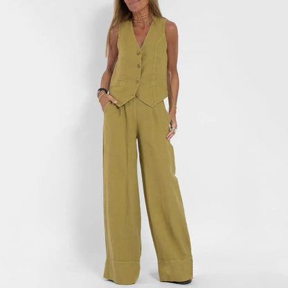 Chique Vest en Broek Set voor Vrouw