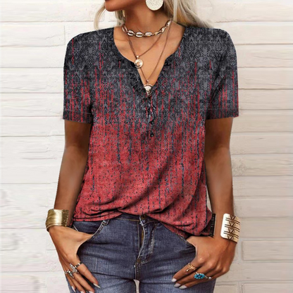 Vrouwelijke Zomerblouse van Katoen Elegant