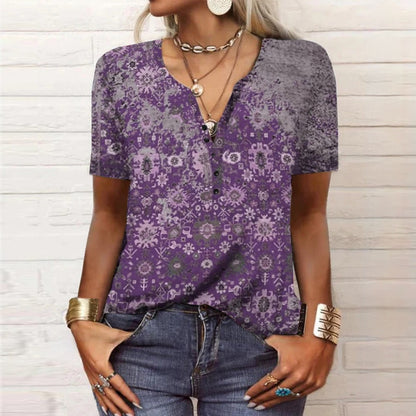 Vrouwelijke Zomerblouse van Katoen Elegant