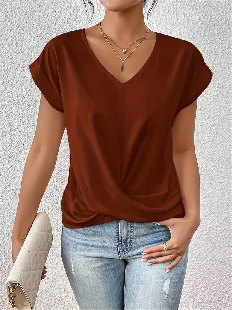 Vrouwen T-shirt Kort Mouw Gemakkelijk Casual