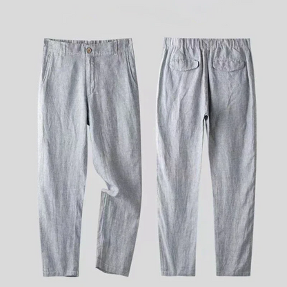 LinoStyle | Luxe Lichtgewicht Tailored Fit Mannen Linnenset 6