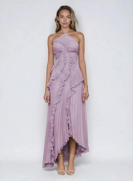 Maxi Jurk Asymmetrisch Elegante Avondjurk voor Vrouw - StudioMarella