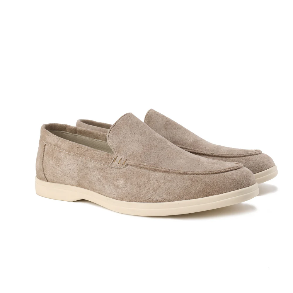 Heren Loafers Suède Instapschoenen Comfortabele Zool