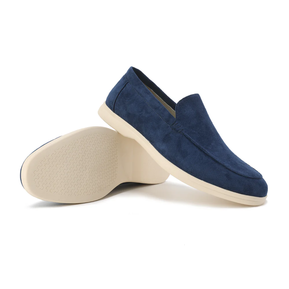 Heren Loafers Suède Instapschoenen Comfortabele Zool
