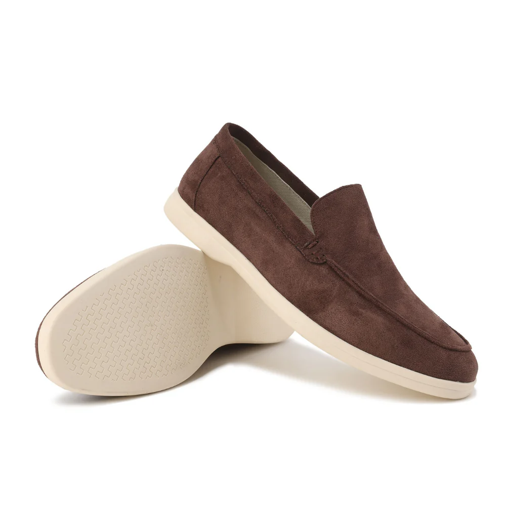 Heren Loafers Suède Instapschoenen Comfortabele Zool