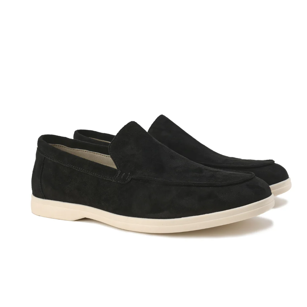 Heren Loafers Suède Instapschoenen Comfortabele Zool