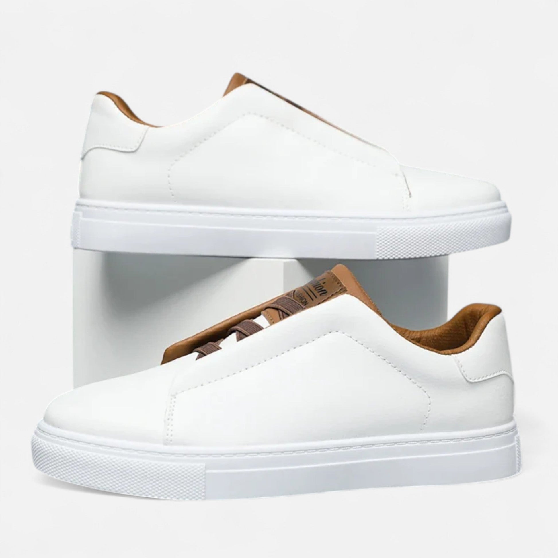 Luxe Leren Heren Slip-On Sneakers voor Comfort en Stijl - StudioMarella