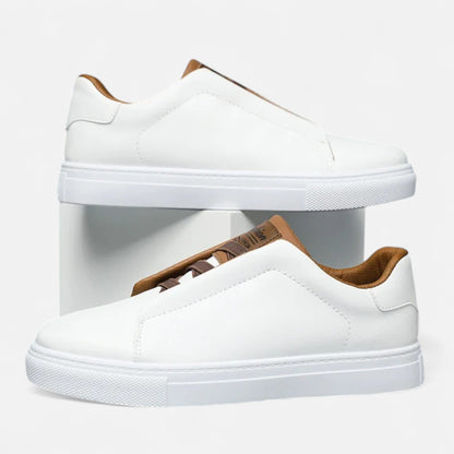 Luxe Leren Heren Slip-On Sneakers voor Comfort en Stijl - StudioMarella